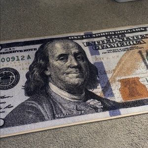 100 dollar bill mat